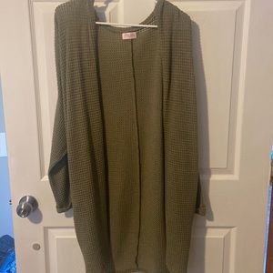 Pink lily cardigan. Size medium.